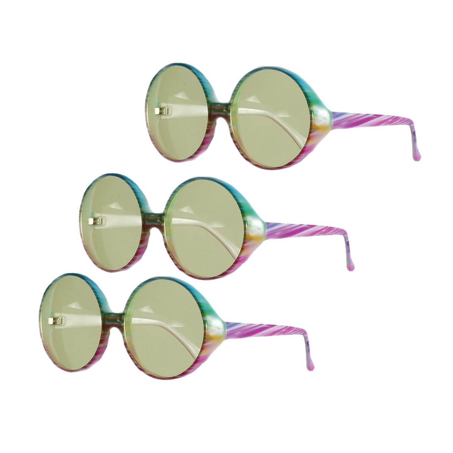 Adults Hippie Glasses 1 Pair