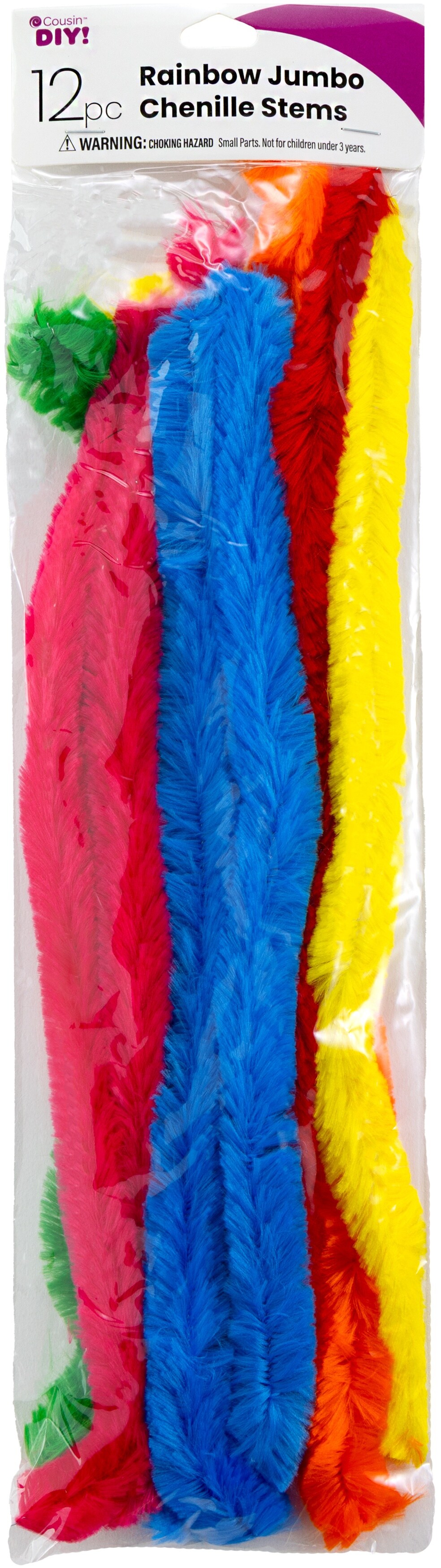 RAINBOW JUMBO CHENILLE STEMS-RAINBOW JUMBO CHENILLE STEMS
