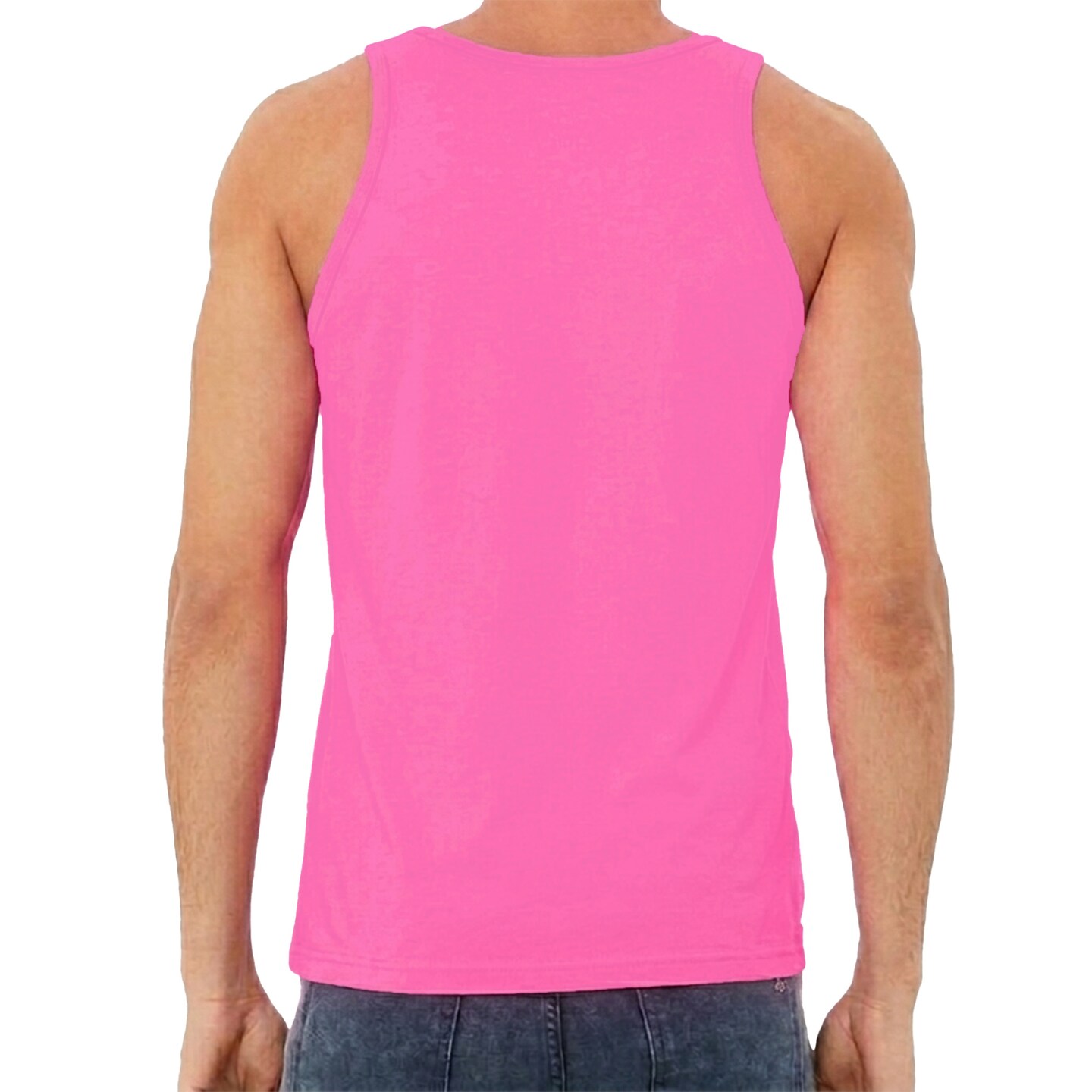 BELLA + CANVAS Men's Heather CVC Tank, Gym & Muscle Sleeveless Tank Top