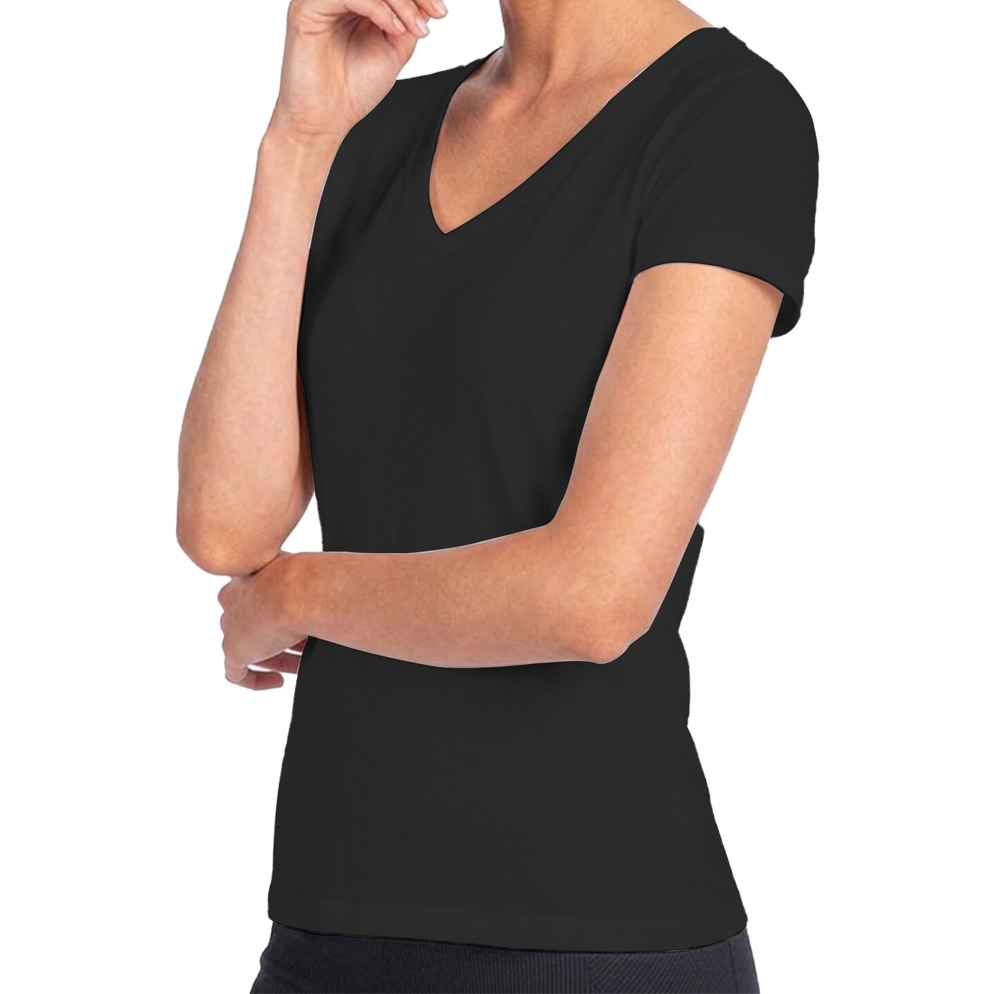 Next Level Women's Ideal V-Neck T-Shirt, Craft Light Solid Crewneck Tee
