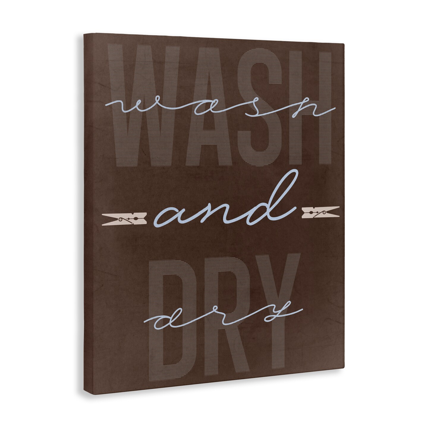 Stupell Industries Wash And Dry Brown Canvas, design by Marcus Prime