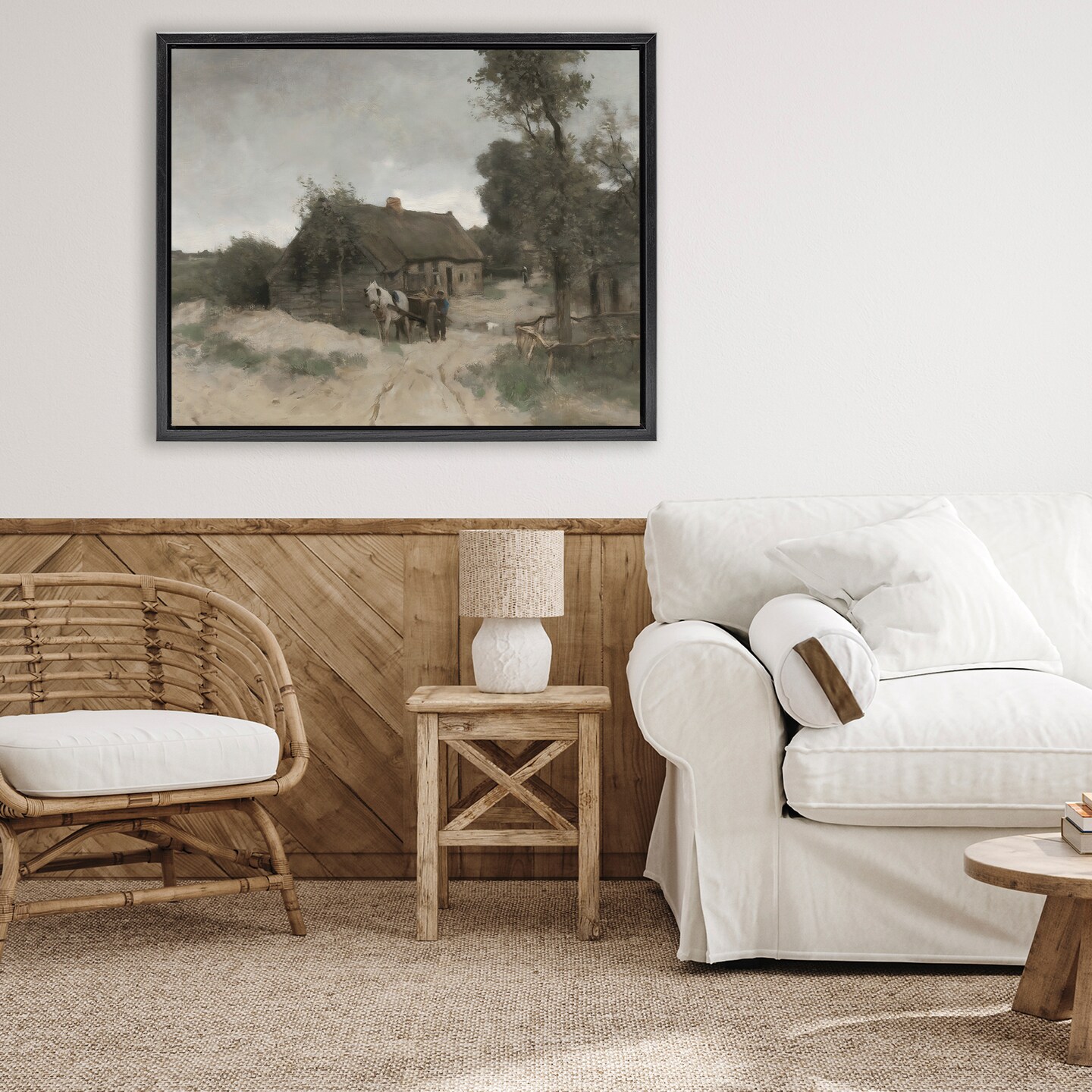 Stupell Industries Vintage Farmhouse Rustic Cottage Floating Frame, design by Riley B