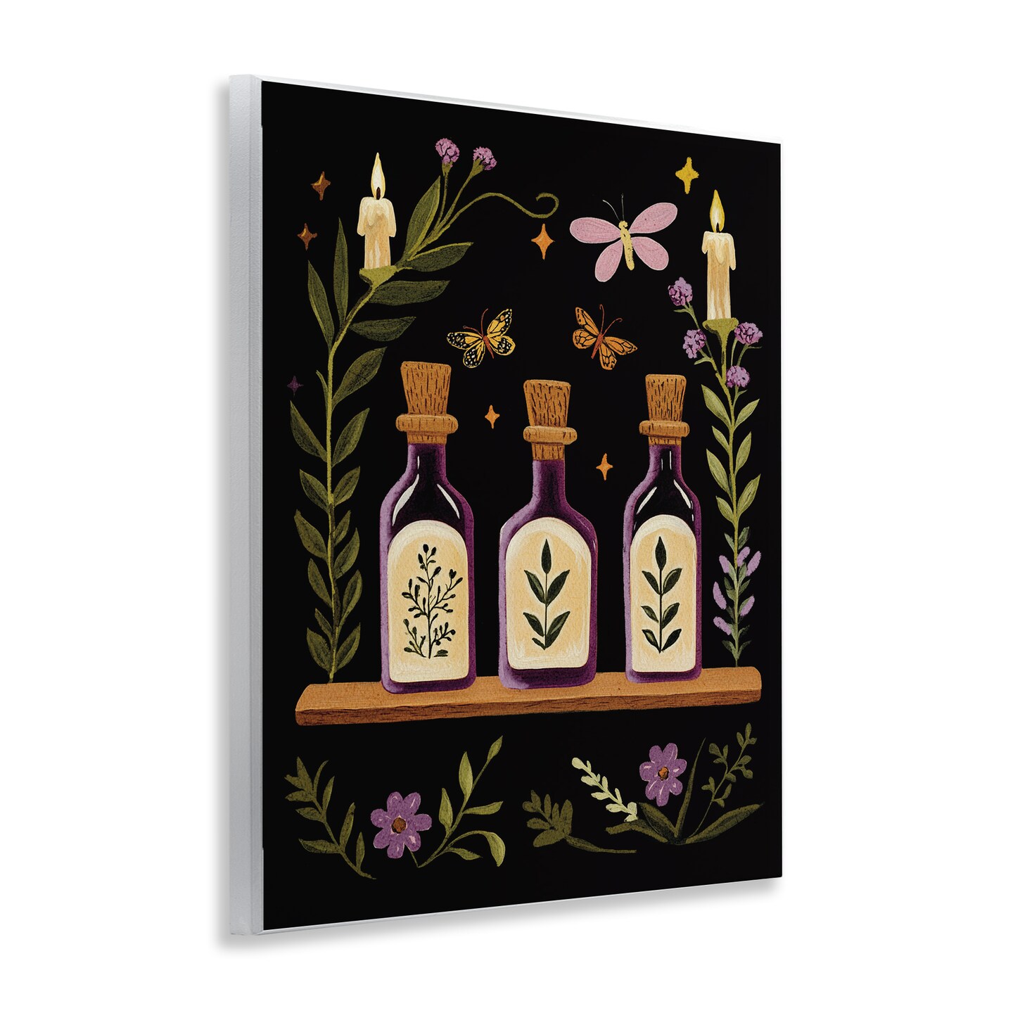 Stupell Industries Victorian Apothecary Shelf Wall Plaque, design by Yen