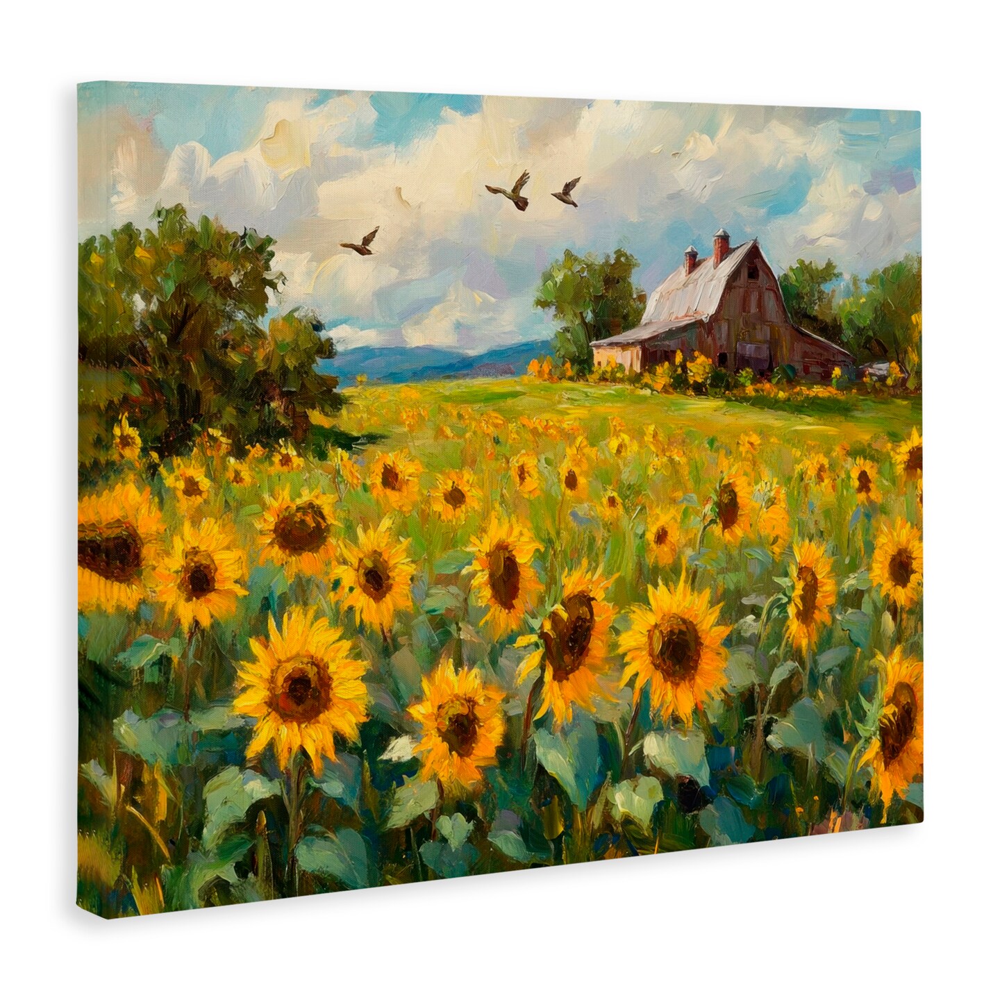 Stupell Industries Sunflower Farm Floral Field Canvas, design by Petal Prints Design