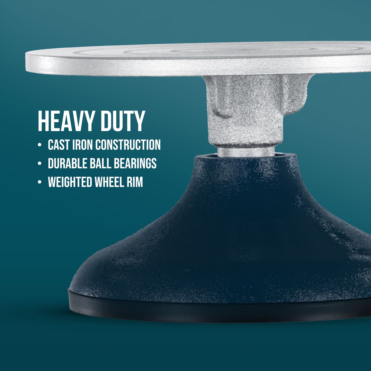 7&#x22; Diameter Sculpting Wheel- Heavy Duty All Metal Construction &#x26; Turntable with Ball Bearings