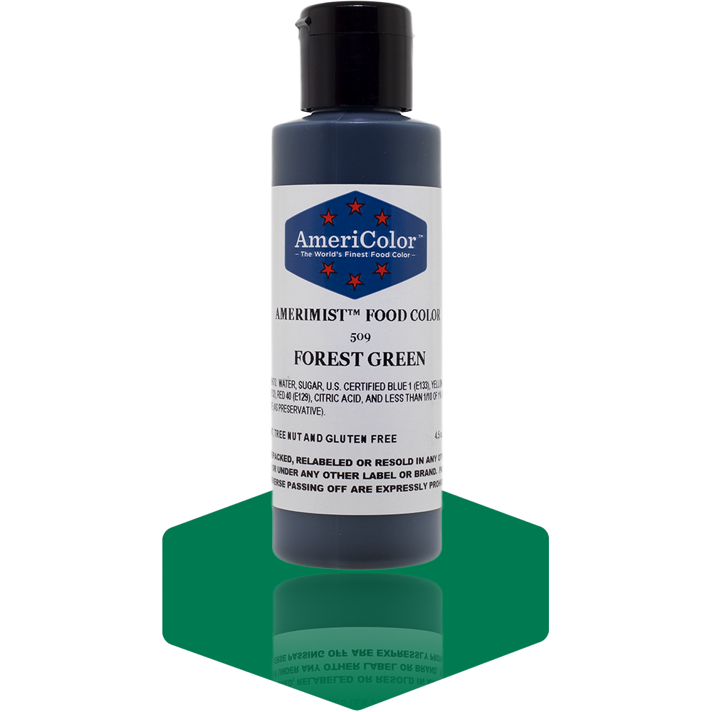 AmeriColor, Forest Green, 4.5 Ounce, AmeriMist Airbrush Food Coloring