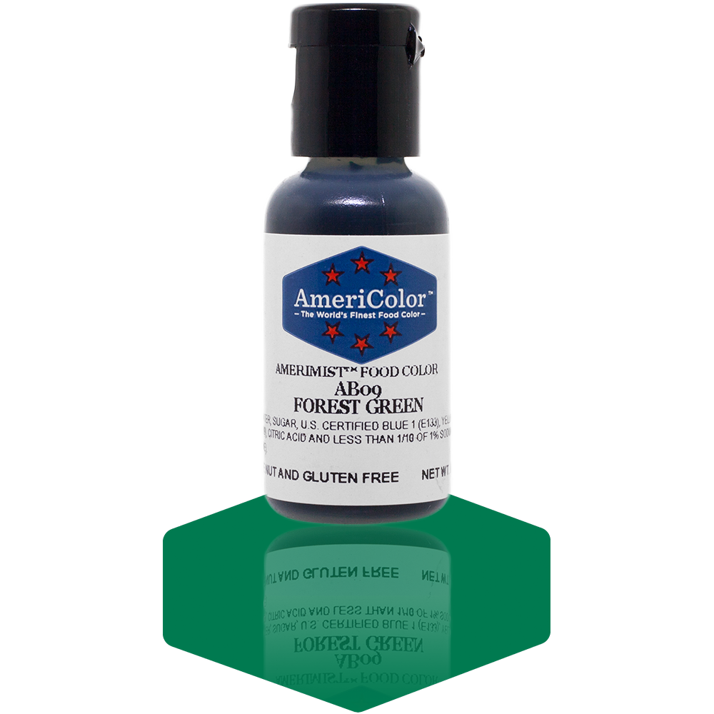 AmeriColor, Forest Green, .65 Ounce, AmeriMist Airbrush Food Coloring