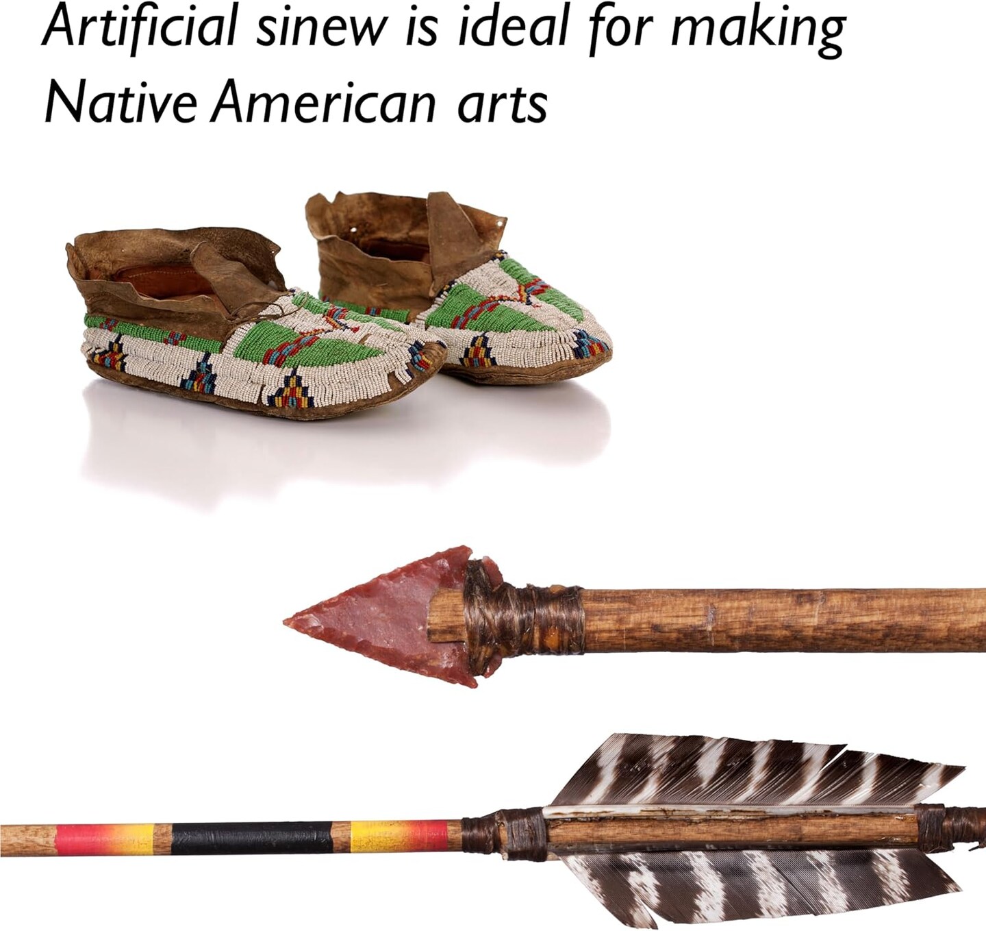 The Beadsmith Artificial Sinew Waxed Thread – Flat Polyester Craft String