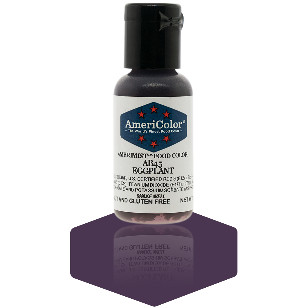 AmeriColor, Eggplant, .65 Ounce, AmeriMist Airbrush Food Coloring