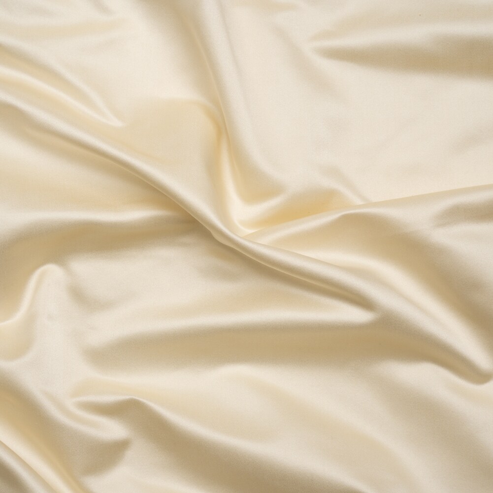 1 Yard Cream Silk Duchesse Satin Premium Collection Bridal Fabric, 59 Inches Wide