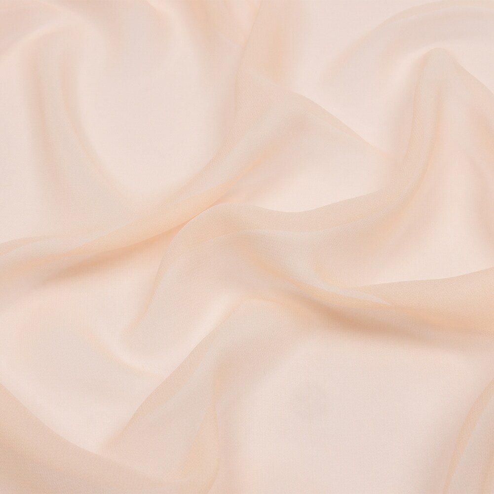 1 Yard Luxury Bellini Silk Chiffon Sheer Solid Lightweight Fabric 54 Inch Width