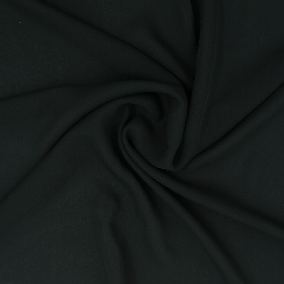 1 Yard Forest Green Silk Georgette Lightweight Fabric for Elegant Garments 54 inch Width
