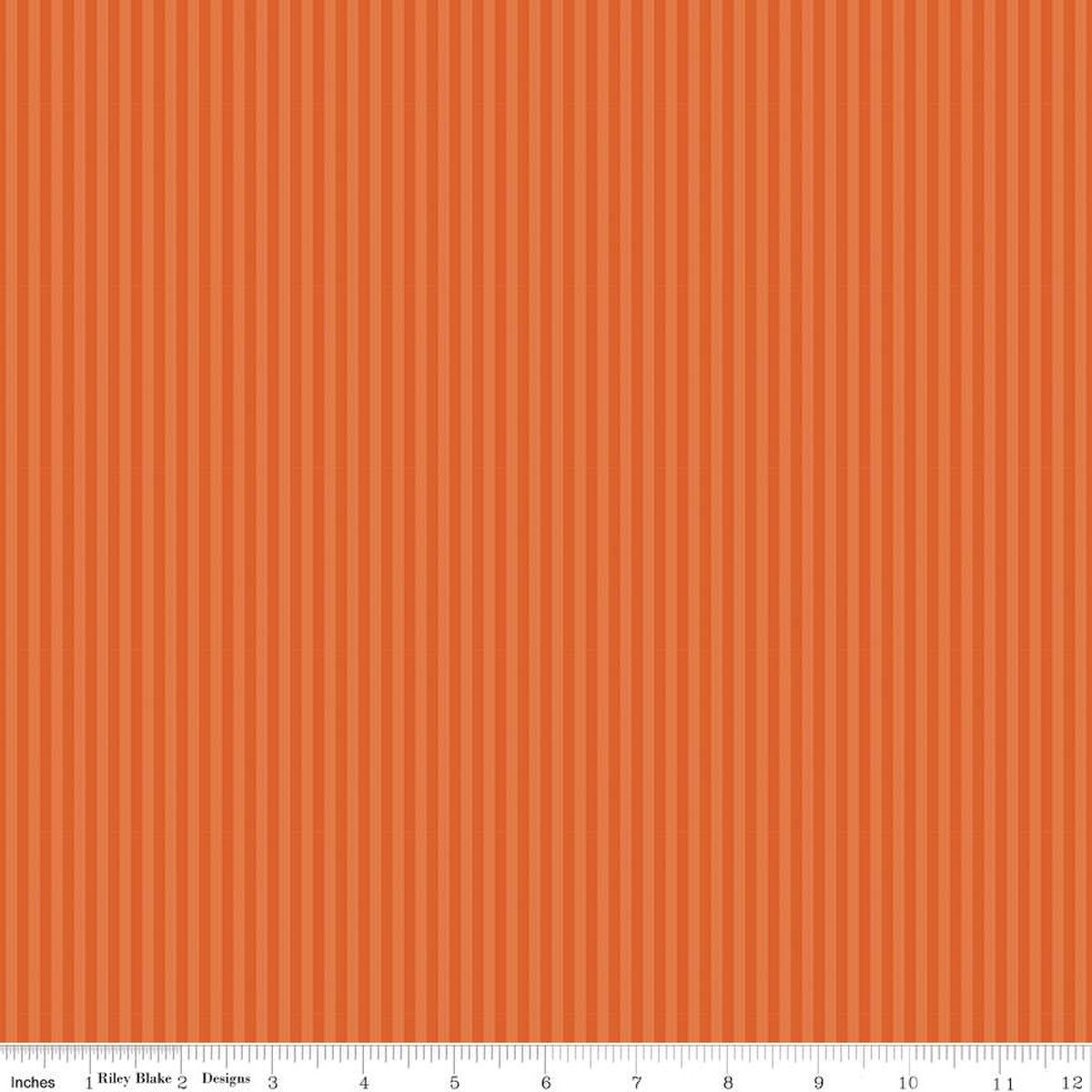 Fabric Riley Blake Basics Autumn 1/8" Tonal Stripes by the Quarter Yard C500-AUTUMN