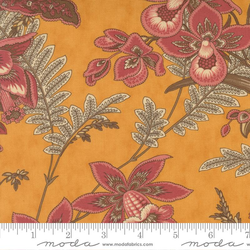 Fabric Moda Lady Slipper Floral Wild Orchid by the Quarter Yard 2770-14