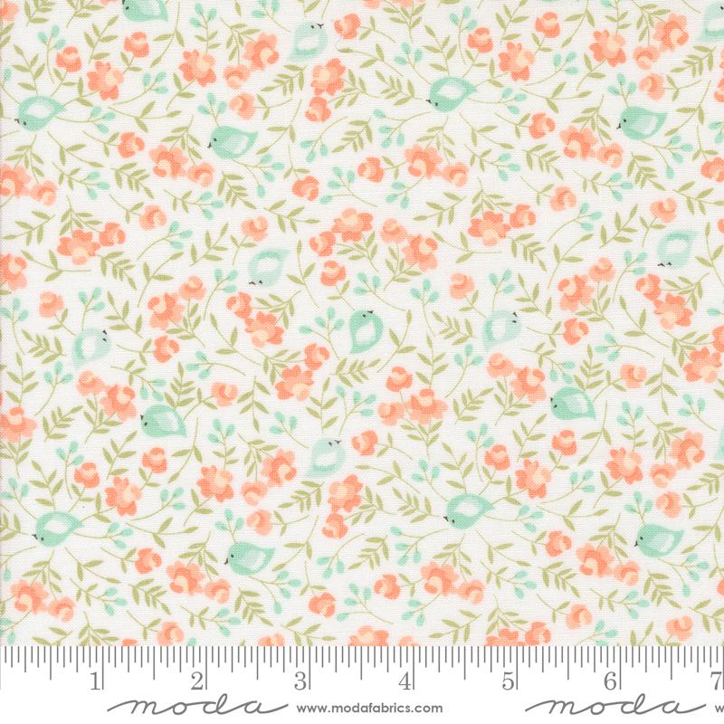 Fabric Moda Cloud Songbird Florals Abloom by the Quarter Yard 29212-11