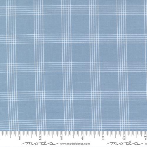 Fabric Moda Light Blue Plaid Nantucket Summer by the Quarter Yard 55262-14