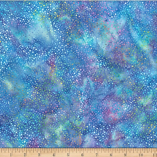 Fabric Hoffman Rainbow Bali Hand Painted Dots Batiks by the Quarter Yard 885-181