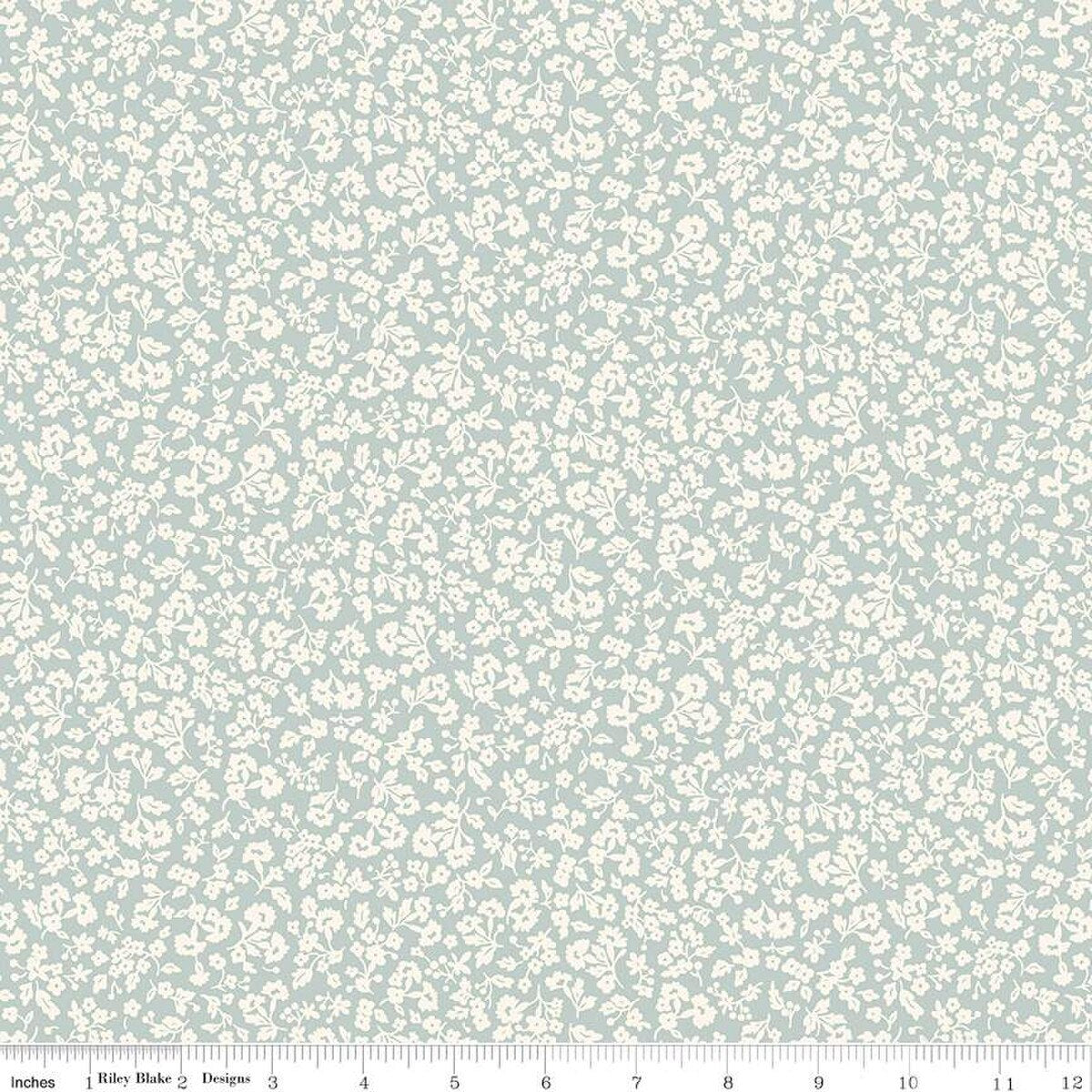 Fabric Liberty Dainty Meadow C Denim Florals by the Quarter Yard 01667401C