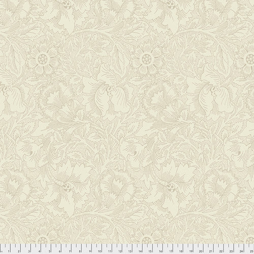 Fabric FreeSpirit Morris & Co. Cream Poppy by the Quarter Yard PWWM029.CREAM