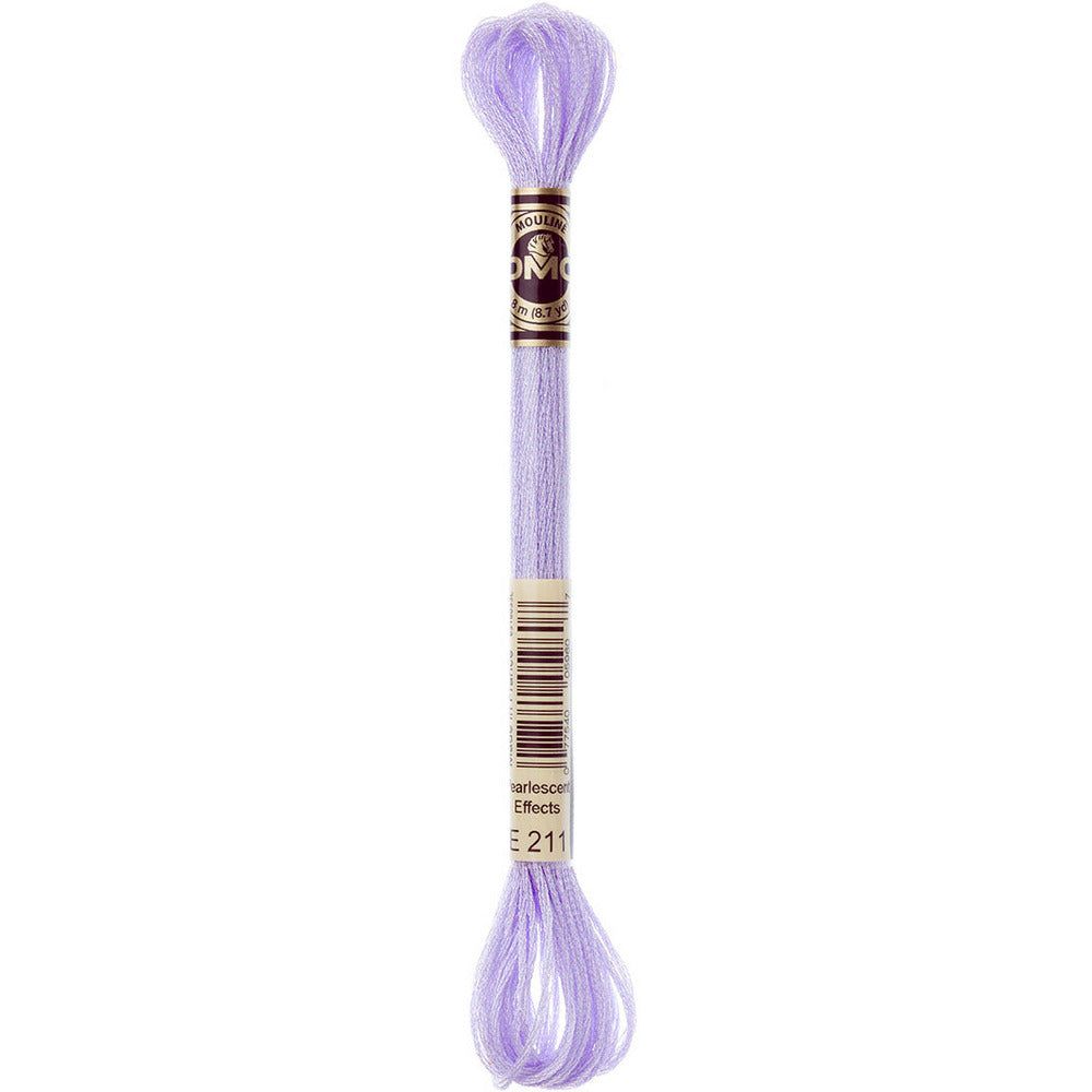 DMC Light Effects Embroidery Floss, 6-Strand Special Thread - Lilac #E211
