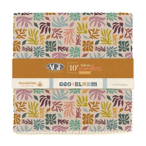 Fabric Art Gallery Precuts GeoBloom Fat Quarter Bundle FQW-SBC-GB