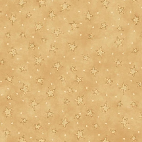 Fabric Henry Glass Tan Starry Basics by the Quarter Yard 8294-44