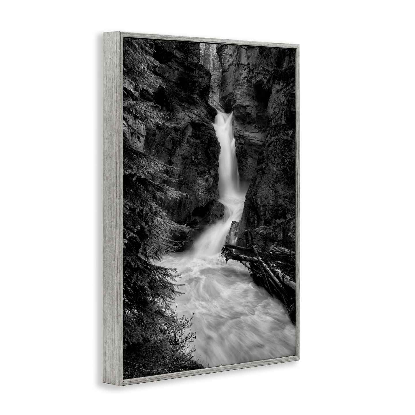 Stupell Industries Banff National Park Waterfall Framed Giclee, design by Jon Evan