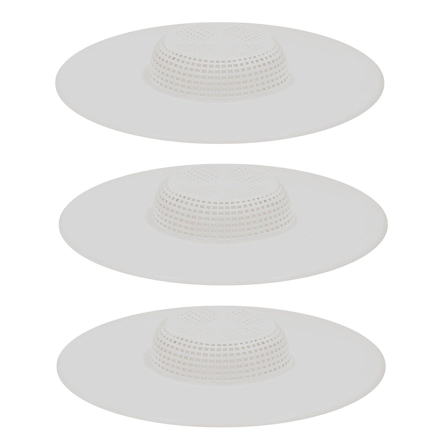 Handy Housewares 5" Durable Plastic Shower Drain Hair Trap - Helps Keep Drains Unclogged