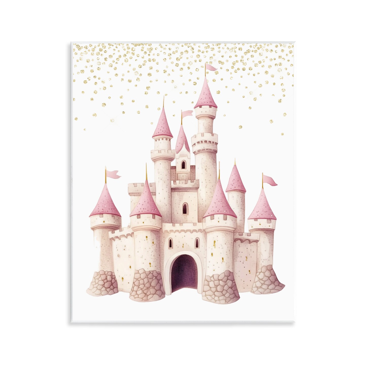 Stupell Industries Princess Dreams Castle Wall Plaque, design by Christine Simpson Art