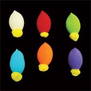 Mini Christmas Lights Royal Icing Topper 12pk of Edible Decorations