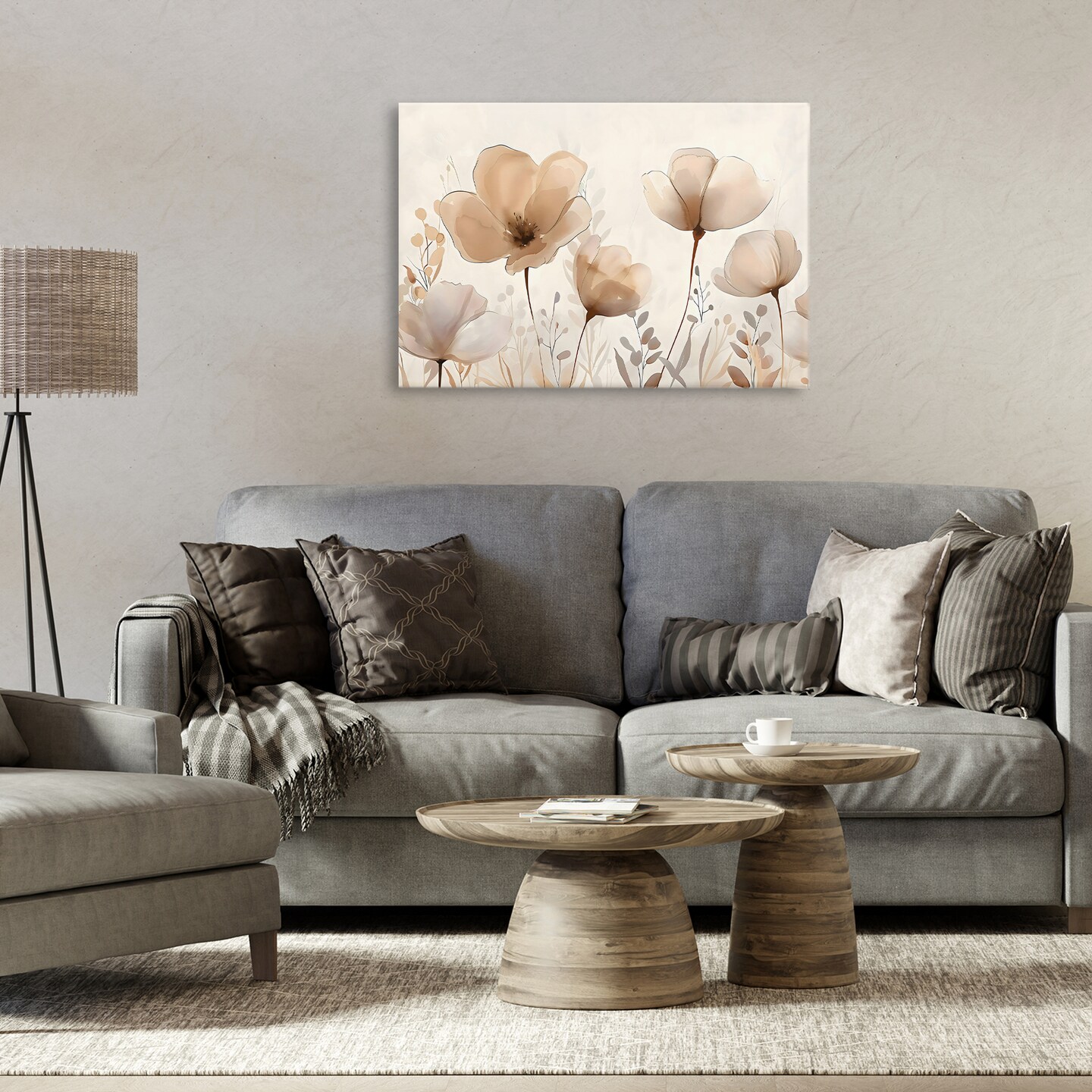 Stupell Industries Neutral Wildflowers Floral Blossoms Canvas, design by Creative Studio