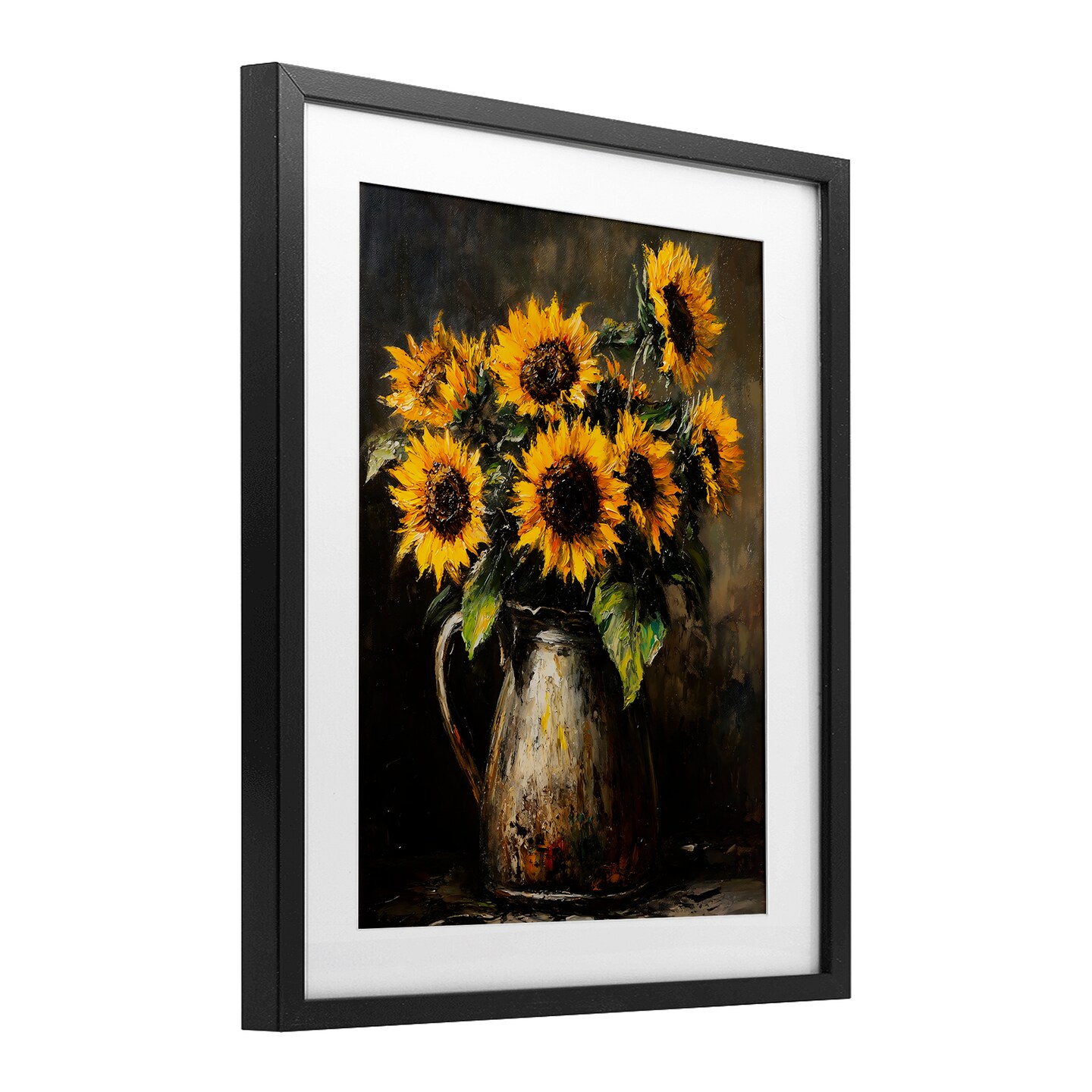 Stupell Industries Rustic Sunflower Jug Framed Print Under Glass, design by Franklyn Gregory