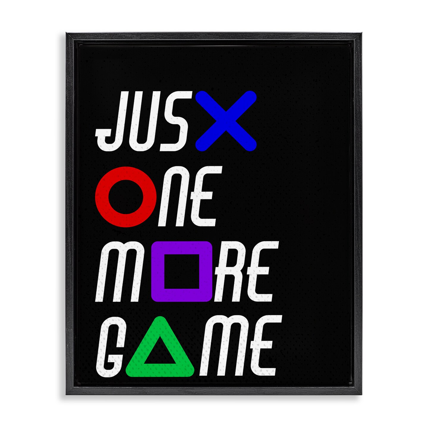 Stupell Industries One More Game with Symbols Floating Frame, design by Kim Allen