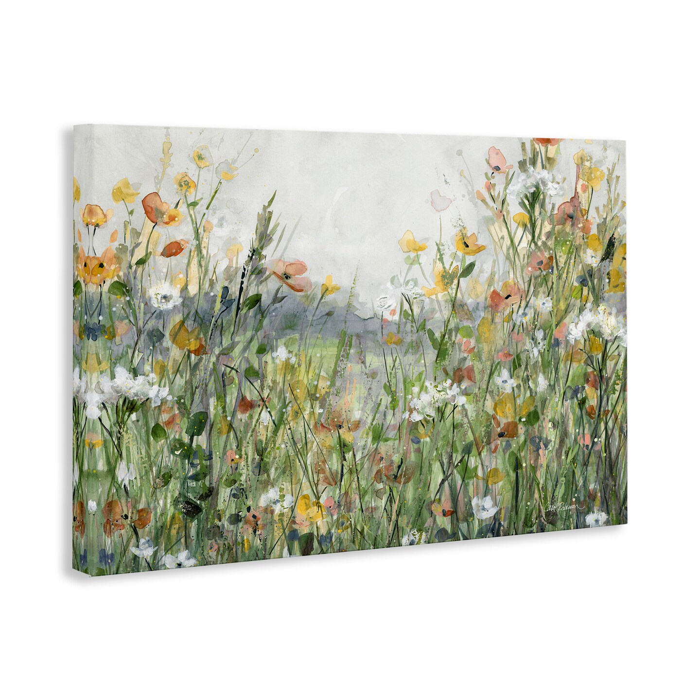 Stupell Industries Quiet Natural Meadow Canvas Design By Carol Robinson