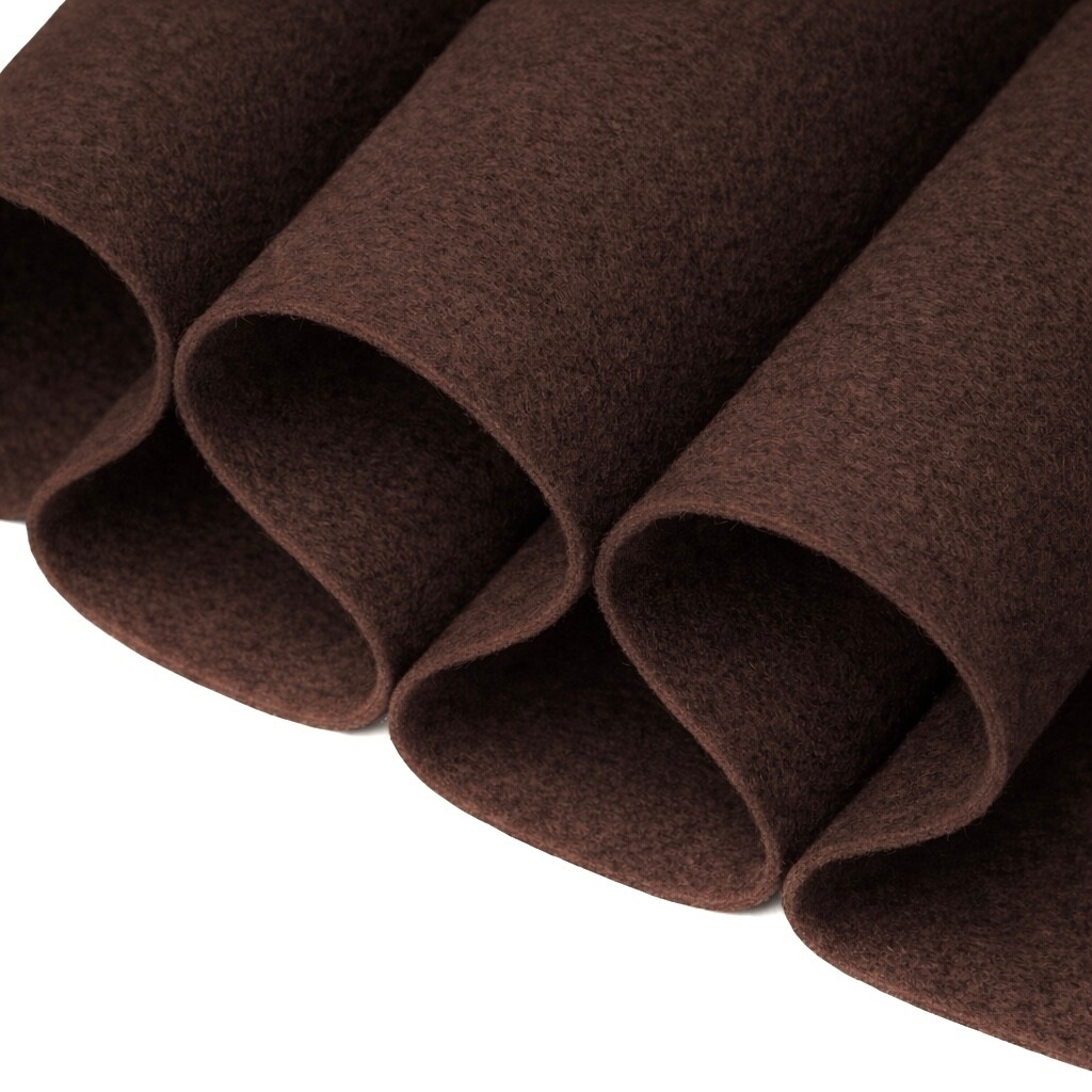 FabricLA Craft Felt Fabric - 72" Inch Wide & 1.6mm Thick Non-Stiff Felt Fabric by The Yard - Use This Soft Felt Roll for Crafts - Felt Material Pack - Light Brown Felt, 8 Continuous Yards