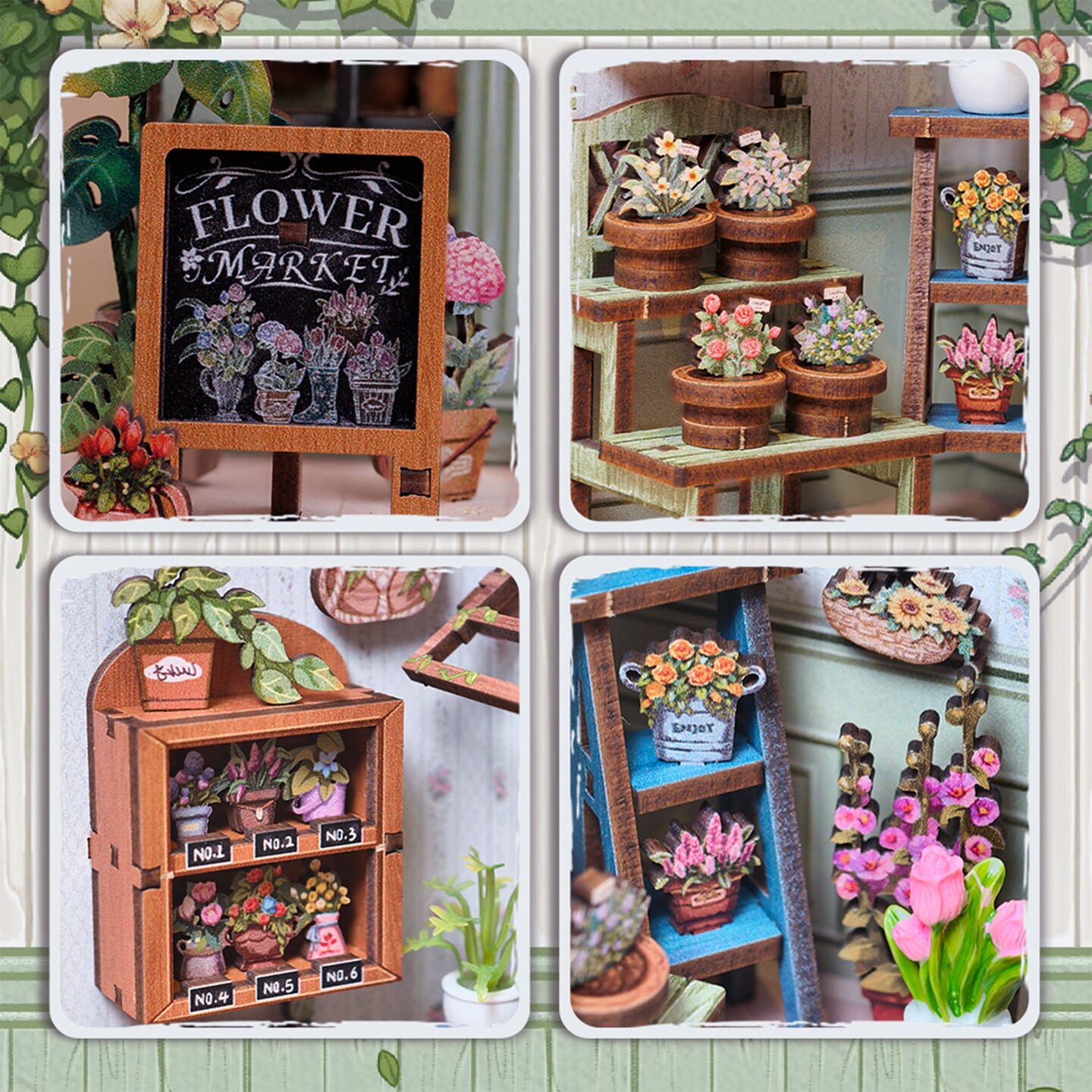 DIY Book Nook Kit - Champs-&#xC9;lys&#xE9;es Florist