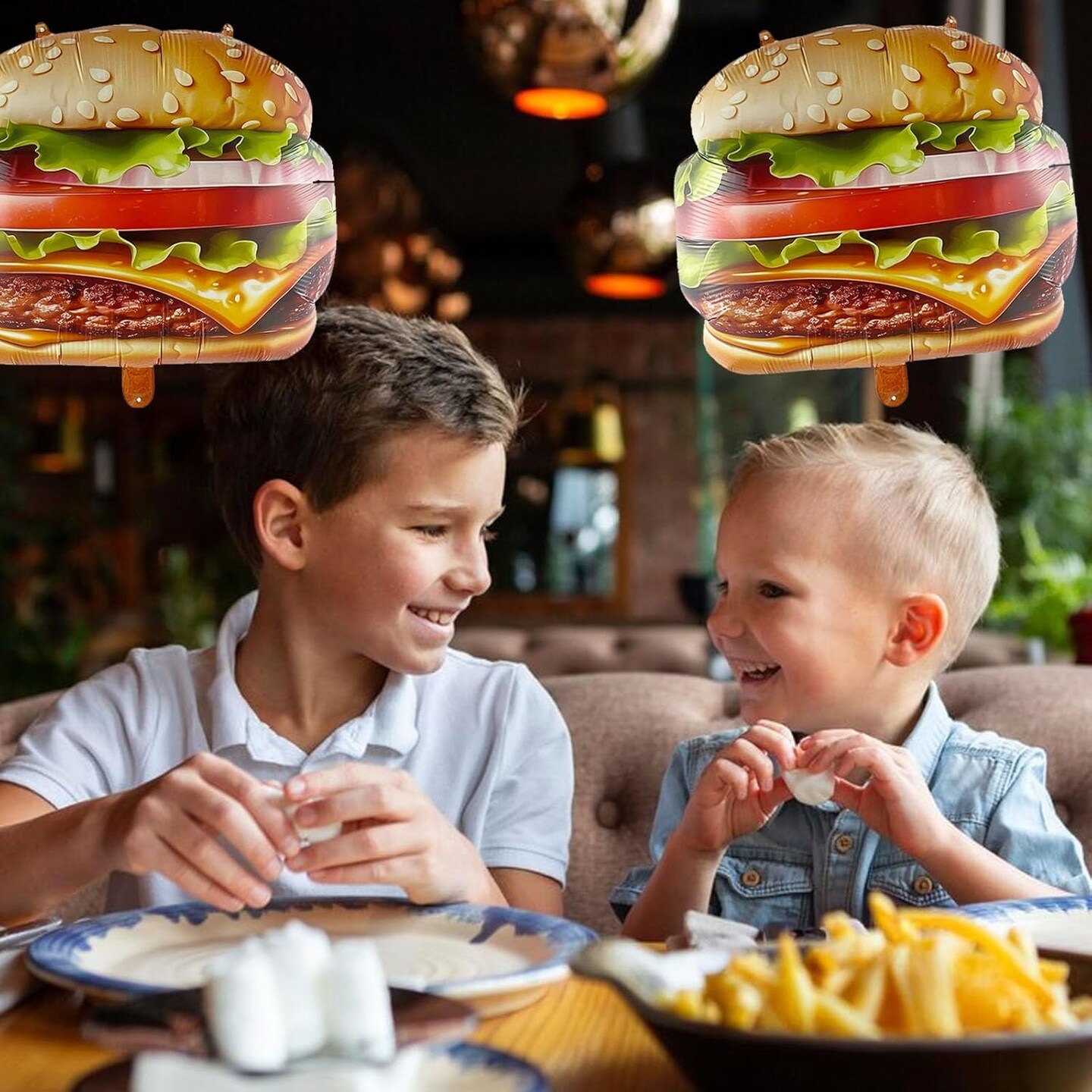Funny Burger Party Balloons for Kids Birthday Food Themed Party Decorations Suppliers