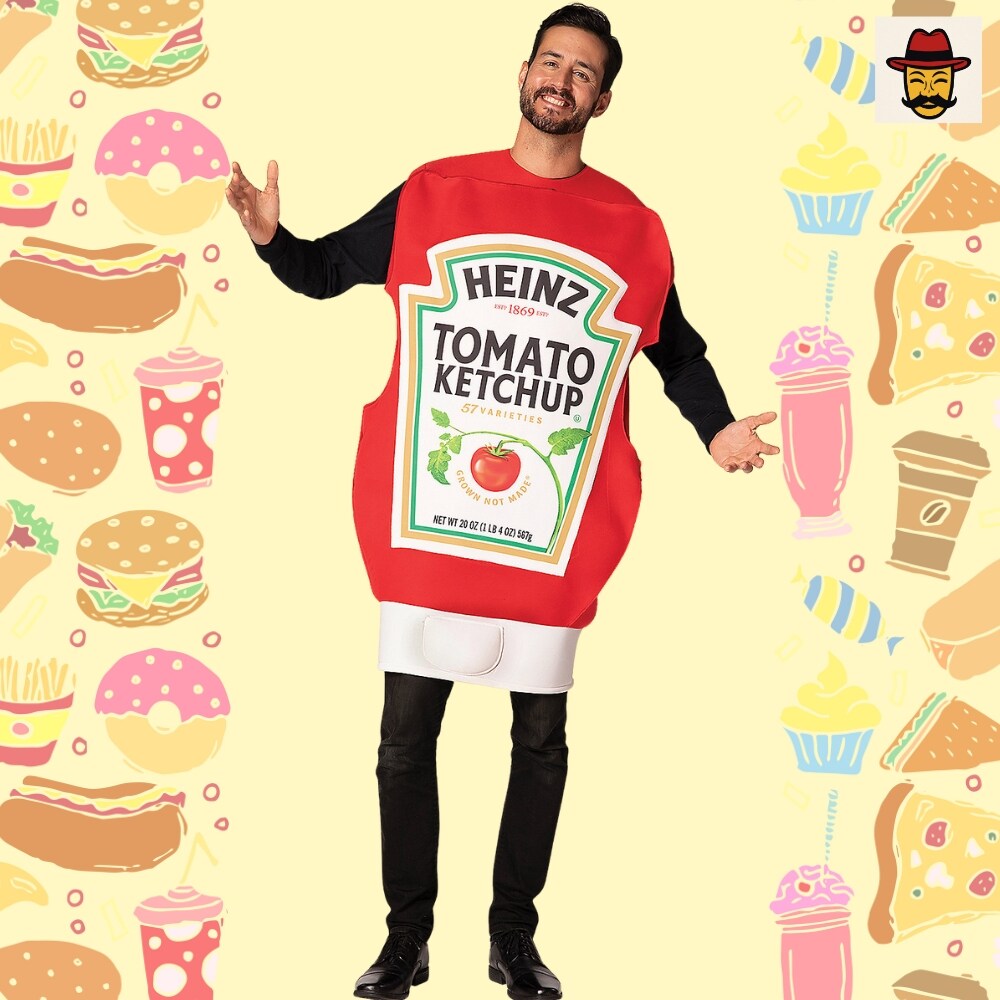 Heinz Ketchup Squeeze Bottle Costume Ideal for Parties and Festive Gatherings