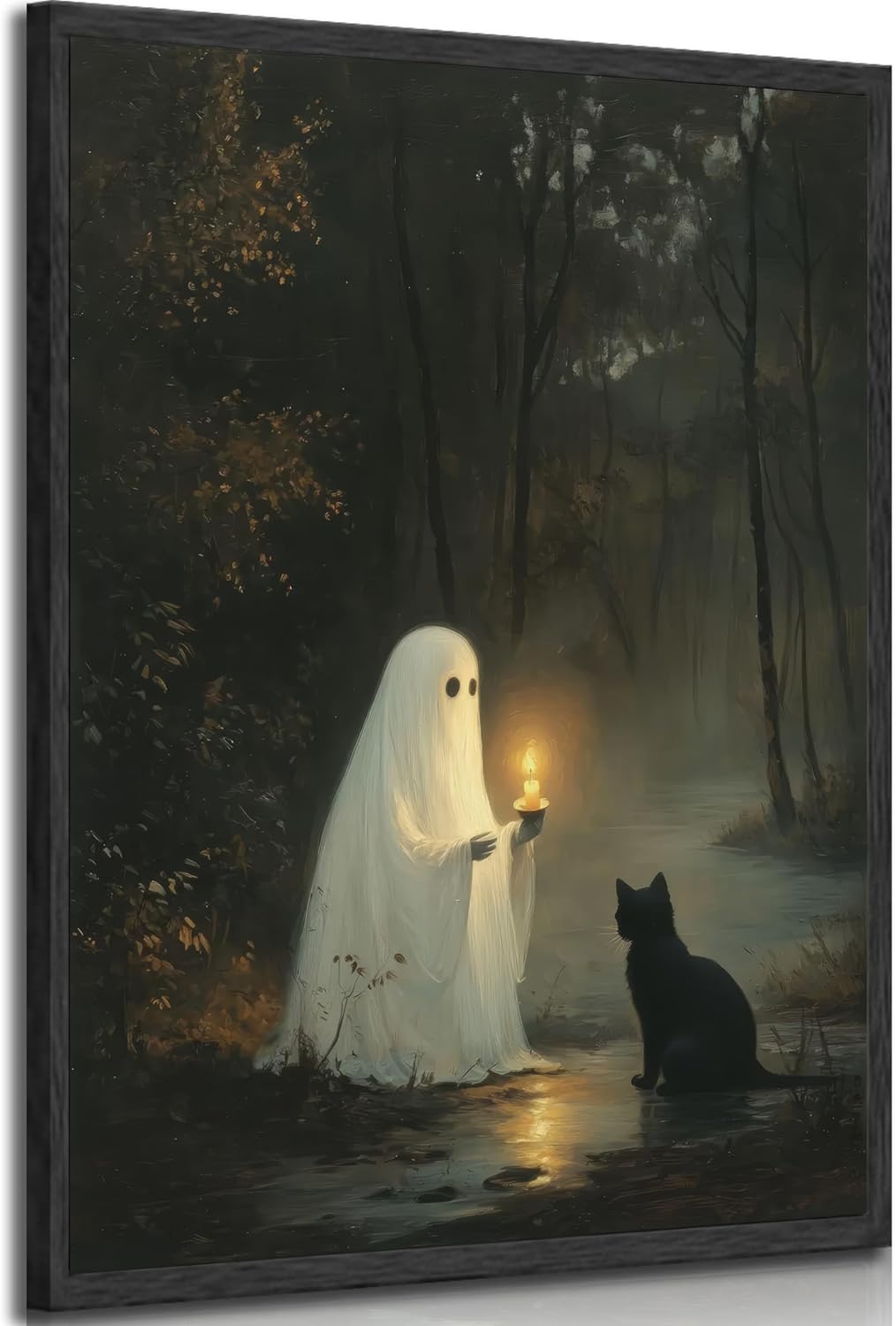 Halloween Vintage Cute Ghost Wall Art Poster - 8x10 Inches | Michaels