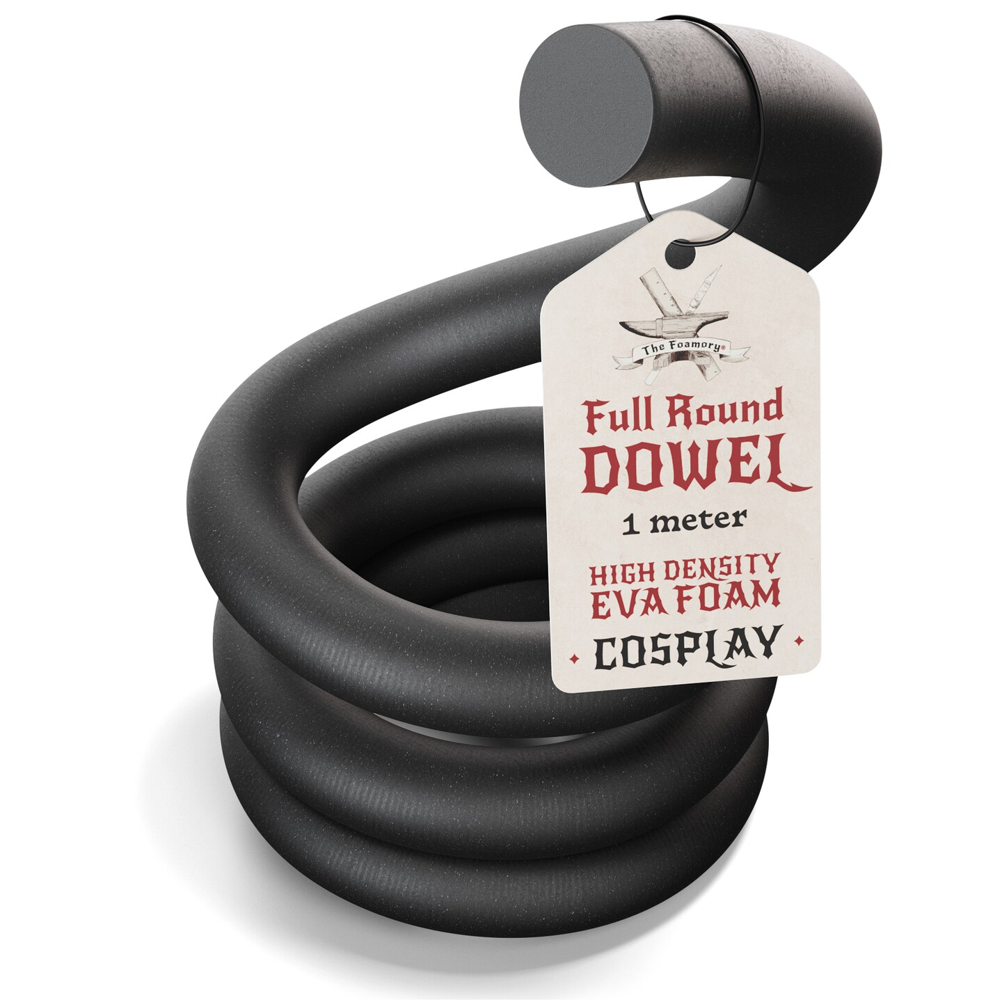 EVA Foam Dowel/Bevel - 1 to 3 Meter(s) Cosplay Craft Material - Multiple Shapes - Multiple Diameters 5-40mm