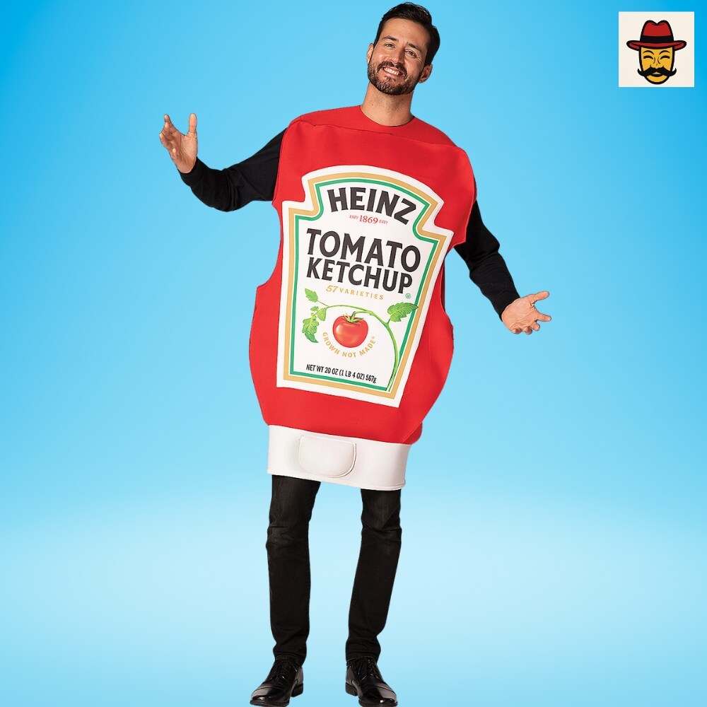 Heinz Ketchup Squeeze Bottle Costume Ideal for Parties and Festive Gatherings