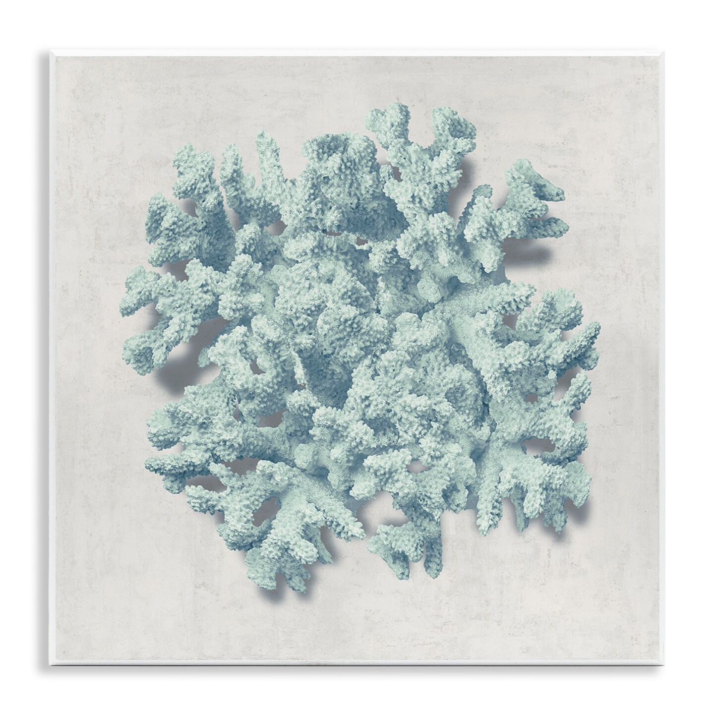 Stupell Industries Coral Blue Sea Beach Design Wall Plaque Art