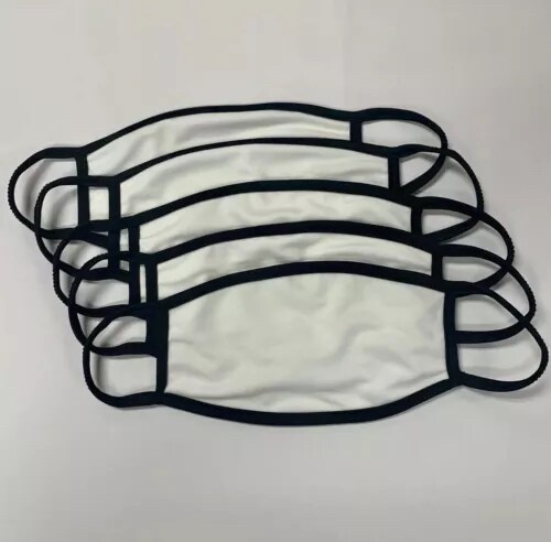 Blank White Sublimation Mask - Printable Subready Washable Reusable For Teens and Adults 5 units pack