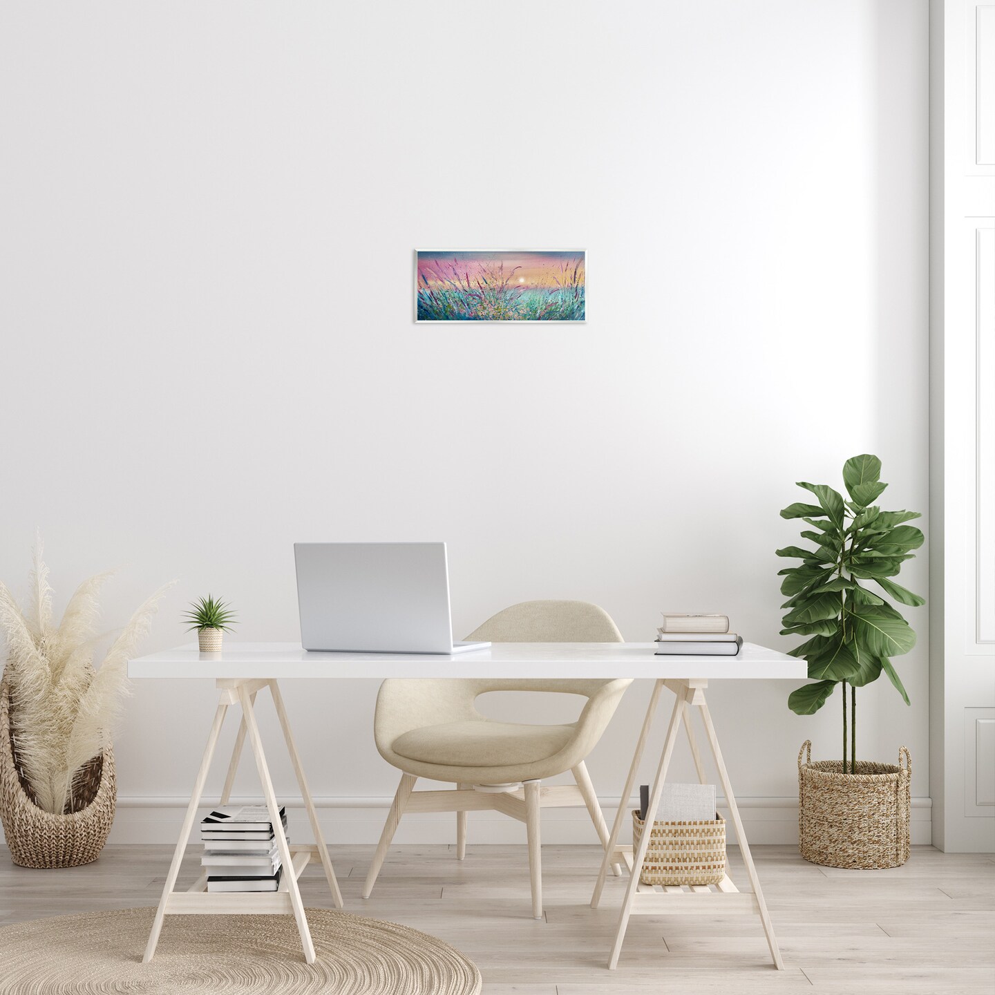 Stupell Industries Pond Reeds Sprouting at Sunset Wall Plaque Art