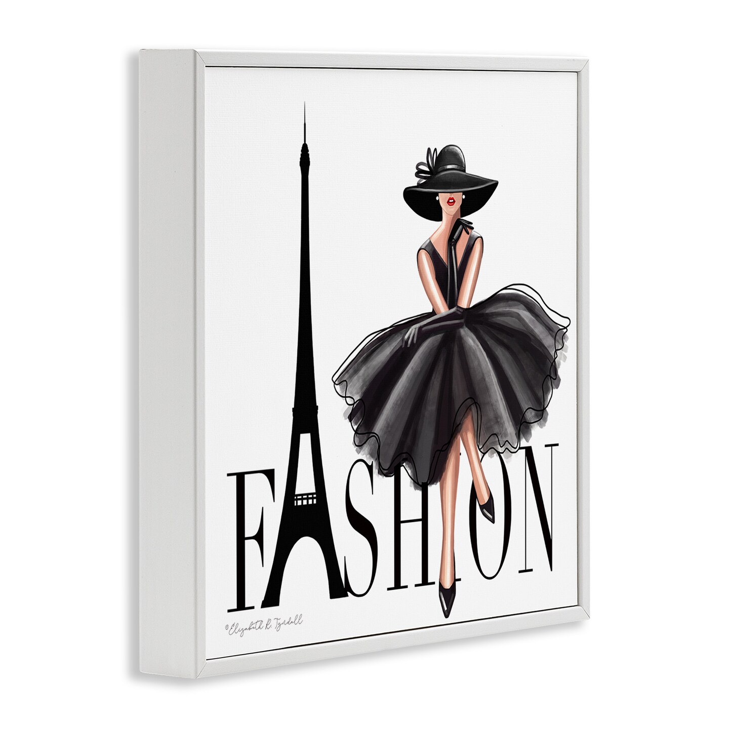 Stupell Industries Parisian Fashion Illustration Framed Giclee Art