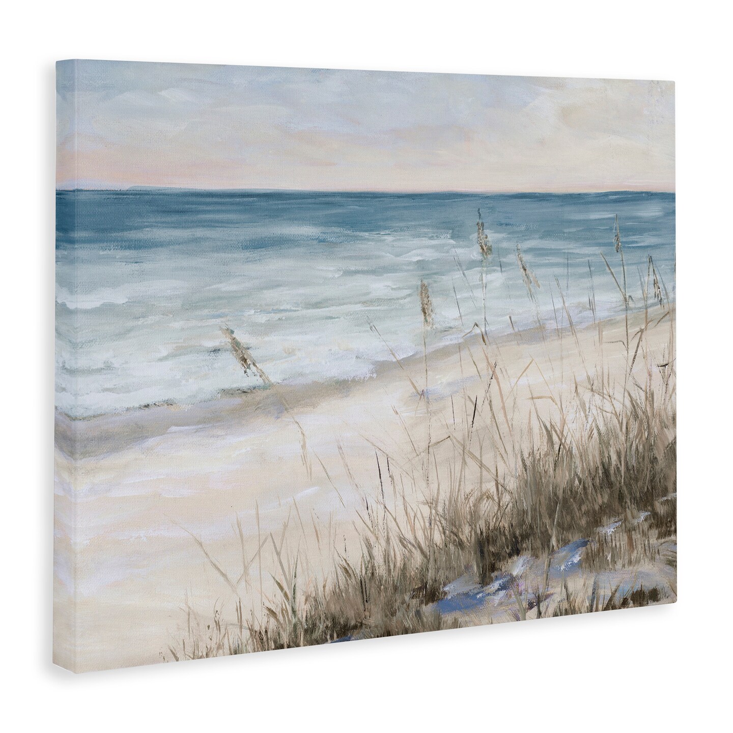Stupell Industries Traditional Beach Coast Line Canvas Wall Art