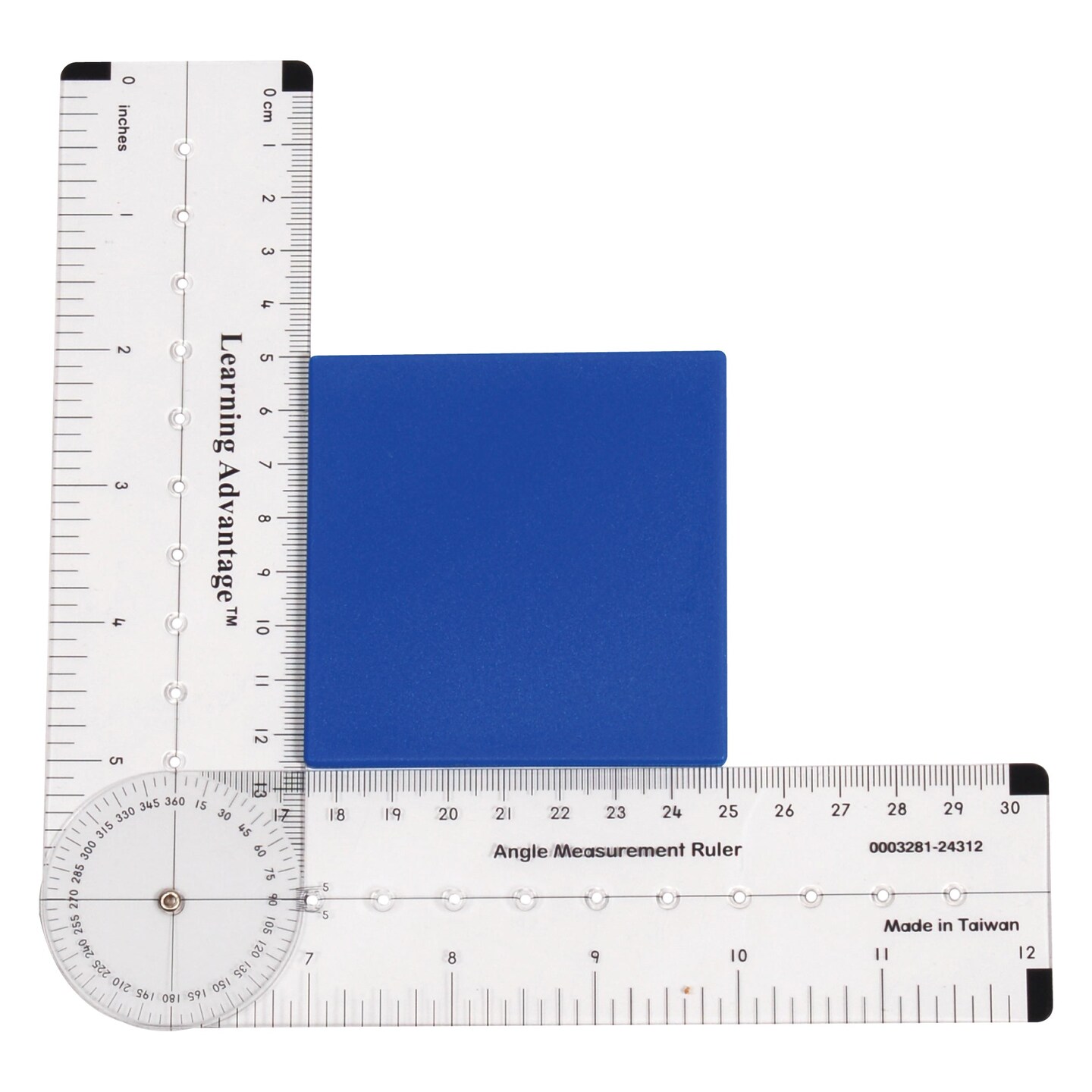 Angle Measurement Ruler - Measure Angles to 360 Degrees and Lines to 12&#x22;