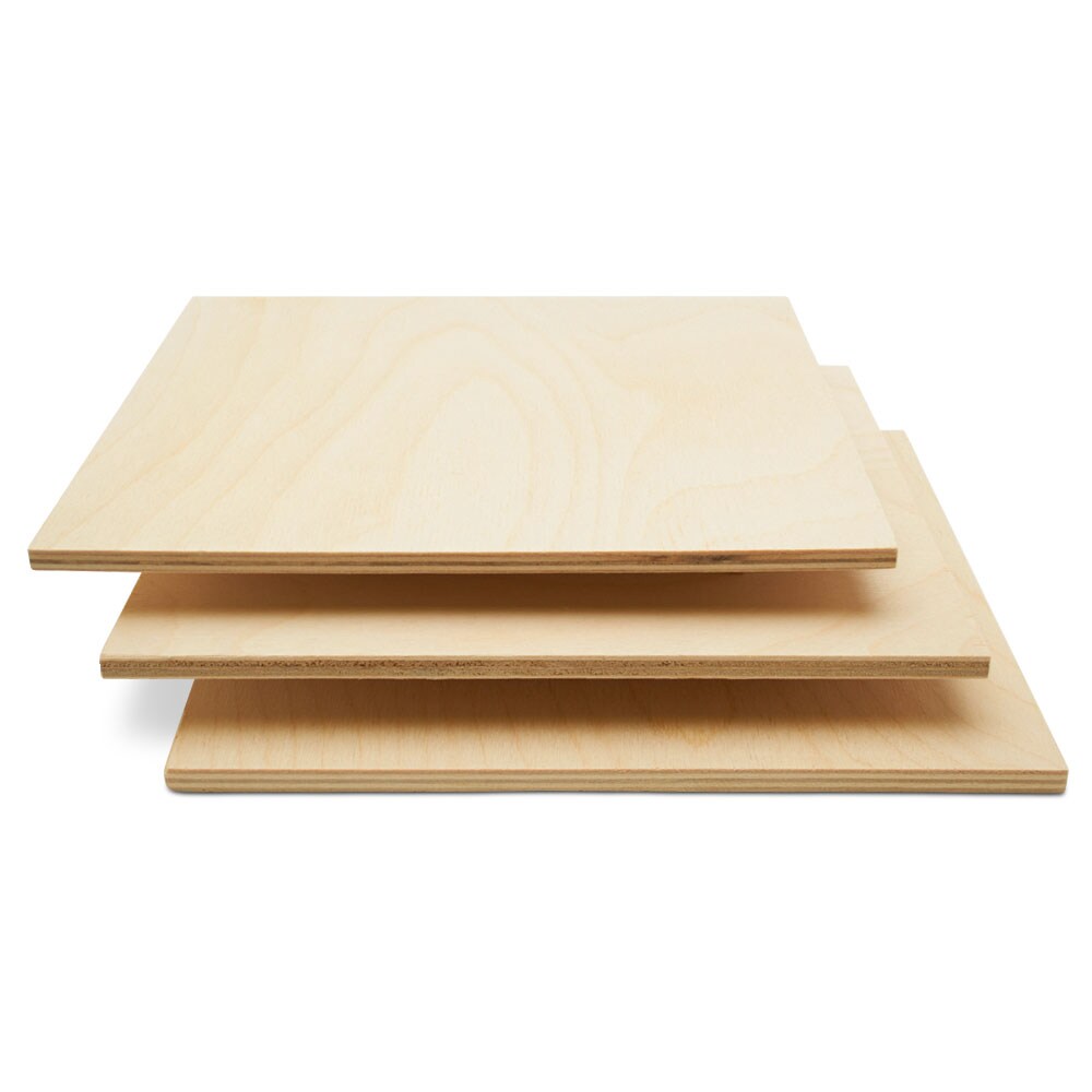 Baltic Birch Plywood, 6 x 6 Inch, B/BB Grade Sheets, 1/4 or 1/8 Inch Thick| Woodpeckers