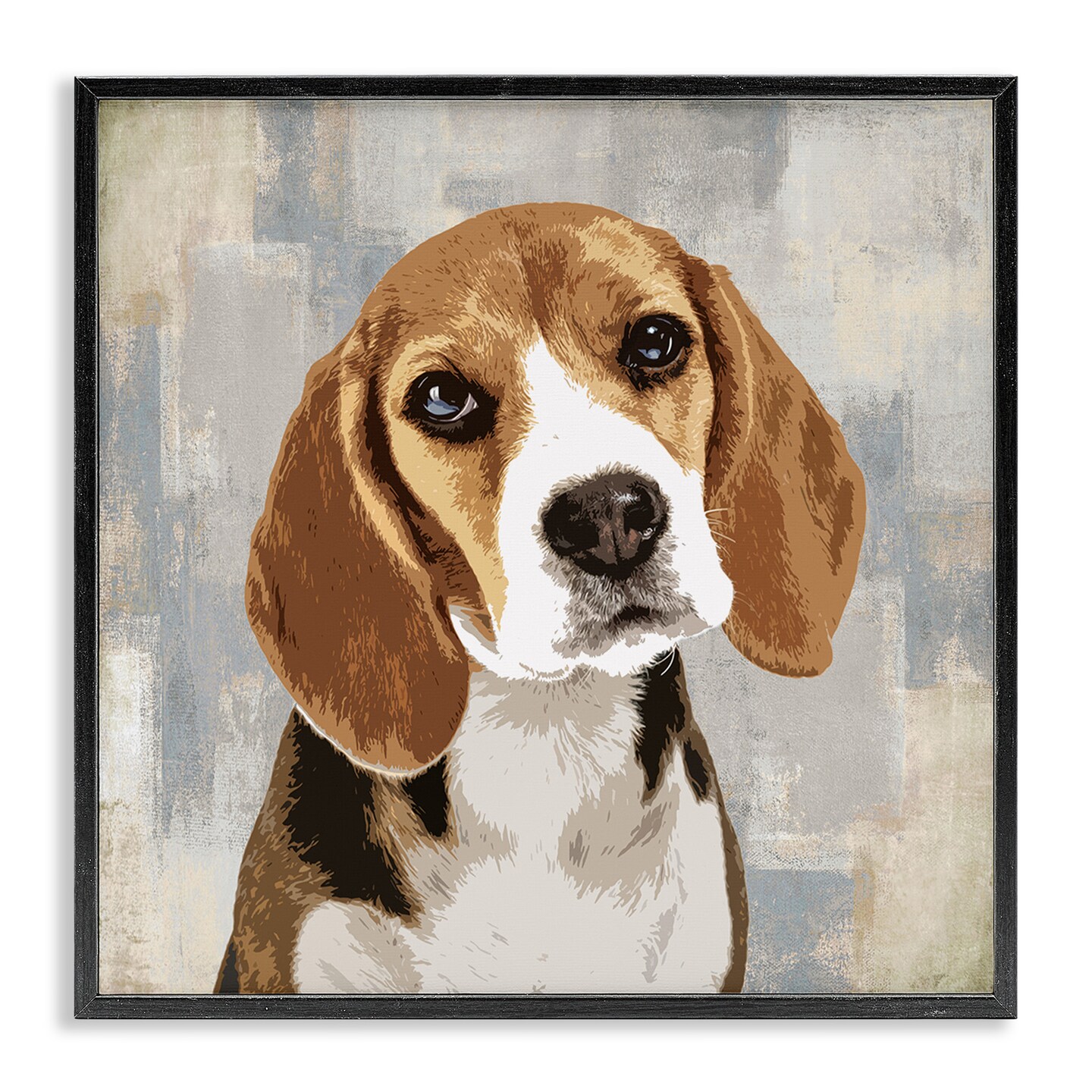 Stupell Industries Pet Beagle Patiently Waiting Framed Giclee Art