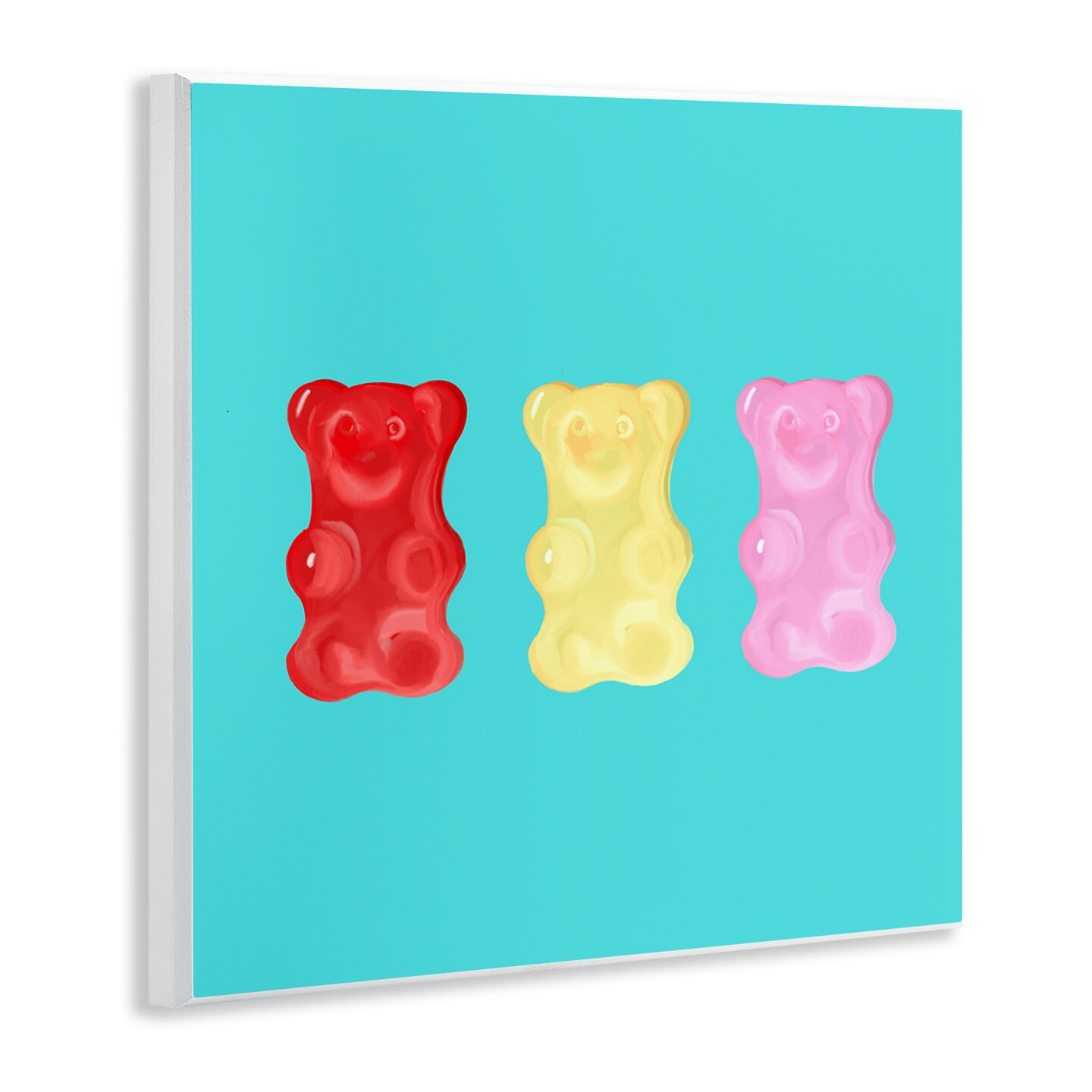Stupell Industries Cute Gummy Bear Candies Wall Plaque Art
